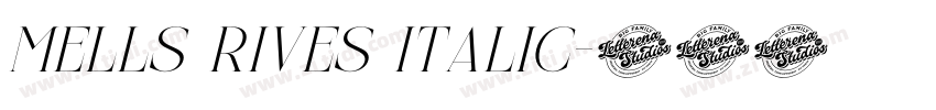 Mells Rives Italic字体转换